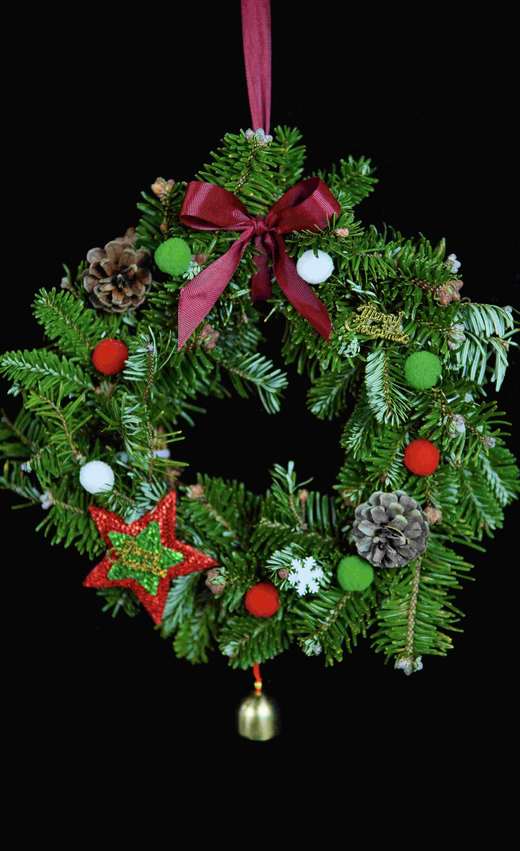 【圣诞花环.预售12月19号发货】如图1个/份（制作好给您发货） 商品图3