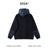 SDSA男士秋冬新款痞帅男装美式复古拼接连帽卫衣百搭宽松套头上衣 商品缩略图4