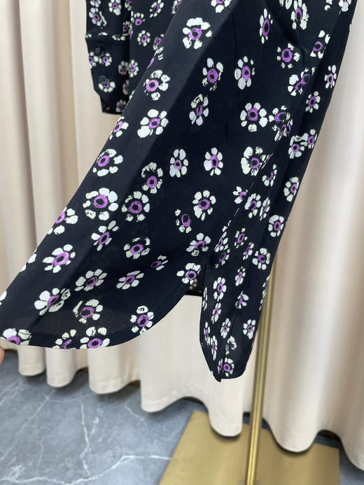 「断码清仓」法式小雏菊碎花桑蚕丝连衣裙  ZFYY162 商品图1