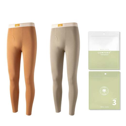 雀说 纯棉男士保暖裤冬季抗静电秋裤保暖内衣棉毛裤ML602 商品图4