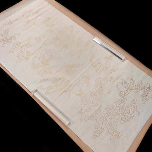 70年代手绘“澄心堂描金纸”（一卷10张） 商品图9