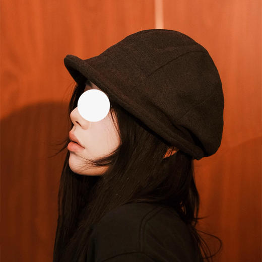 裁缝学苑AS612秋冬小帽沿洋气渔夫帽纸样女装复古帽子样板图纸 商品图3