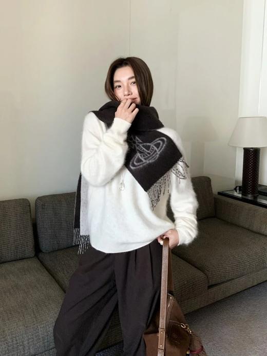 一店z 预售!【岛精无缝一体工艺】一件很舒服的拉毛羊绒羊毛衫！无缝一体软糯圆领毛衣打底（一周后发货） 商品图8