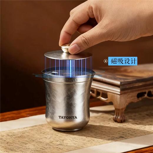 【6F】多样屋（TAYOHYA）纯钛保温茶壶高档焖茶杯茶水分离养生泡茶水杯商务办公礼品钛杯 纯钛杯 220ml 商品图3