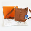 【98新】Hermes爱马仕H069426CCCI金棕金扣TC皮mini Evelyne伊芙琳单肩斜挎包女士 111225AK08 商品缩略图1