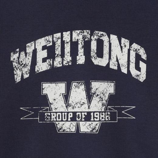 SDSA男士秋冬新款痞帅男装美式撞色字母数字印花圆领卫衣百搭宽松 商品图2