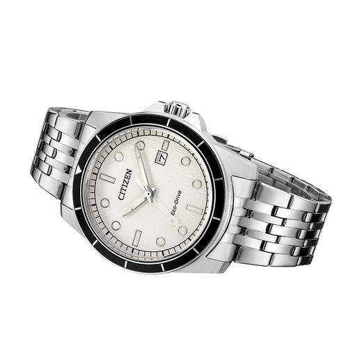 西铁城/CITIZEN光动能复古潮流钢带男表AW1819-56A 商品图3