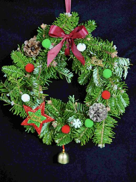 【圣诞花环.预售12月19号发货】如图1个/份（制作好给您发货） 商品图2