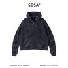 SDSA男士秋冬新款痞帅男装潮牌高街做旧连帽卫衣百搭时尚短款外套 商品缩略图0