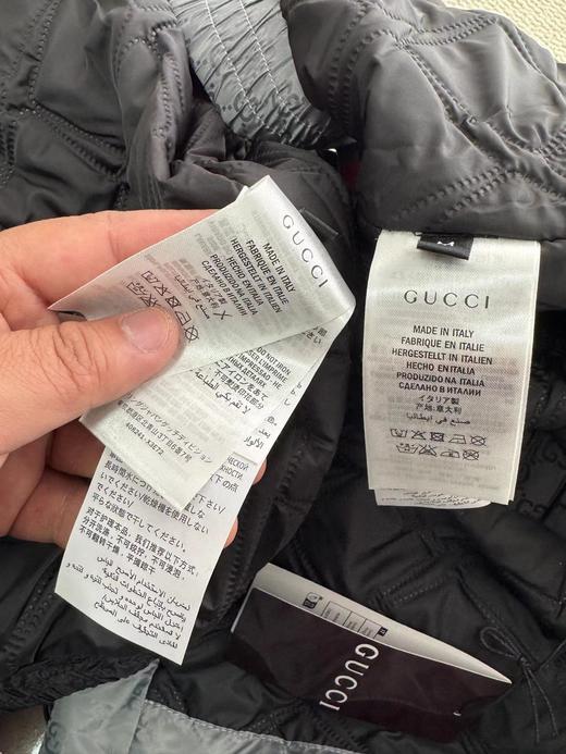 D121476秋冬新款满印字母GG织带薄棉拉链连帽夹克外套 商品图12