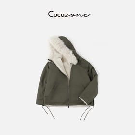 COCO ZONE 刘 一一 “抹茶双面穿”连帽拉链双面穿外套CD1A1820