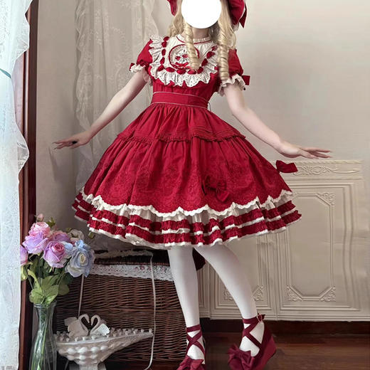 裁缝学苑AQ577短袖棉版Lolita优雅洛丽塔连衣裙纸样女装裙子样板图纸 商品图2