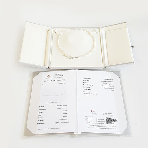 【天然正品】S925精品天然近圆约4.7MM极强光粉色晕彩珍珠项链4.7MM（皆取最大值） 链长：45CM（长度可调节）女士 071225NJT39特价：1080 商品图2