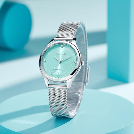 西铁城/CITIZEN光动能不锈钢简约女表EM0501-89M 商品图2