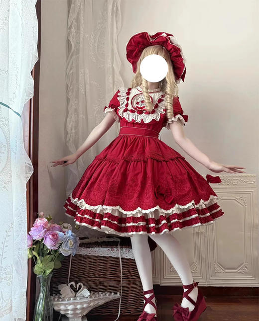 裁缝学苑AQ577短袖棉版Lolita优雅洛丽塔连衣裙纸样女装裙子样板图纸 商品图1