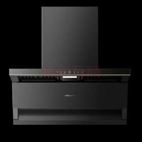 万和油烟机CXW-358-YL23F 顶侧三吸 27m³/900Pa大风量 挥手 烟灶联动 智旋洗