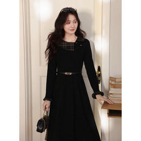 鹿向南【1217/20:00新品前1小时7折限量100件】黑色连衣裙