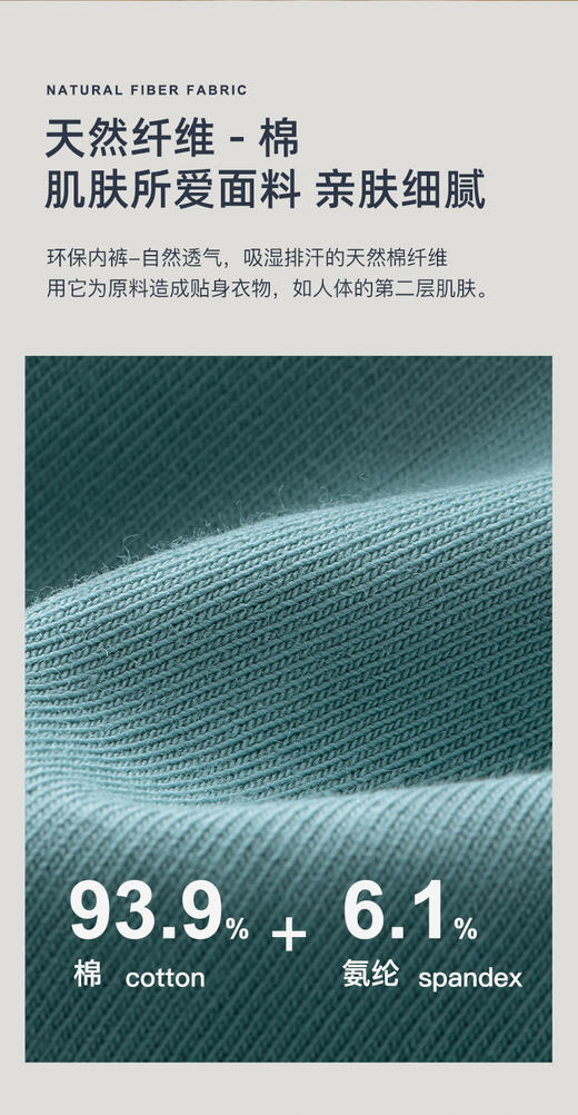 男士无痕抗菌内裤JK678 三条装 商品图1