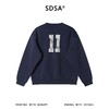 SDSA男士秋冬新款痞帅男装美式撞色字母数字印花圆领卫衣百搭宽松 商品缩略图4