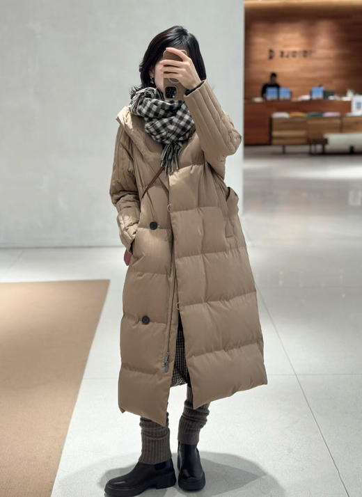 【高品质私服】【IC系腰带连帽长款羽绒服】触感细腻且富有弹性，舒适与型格并蓄G1602【无标出货 介意慎拍】-CC 商品图5