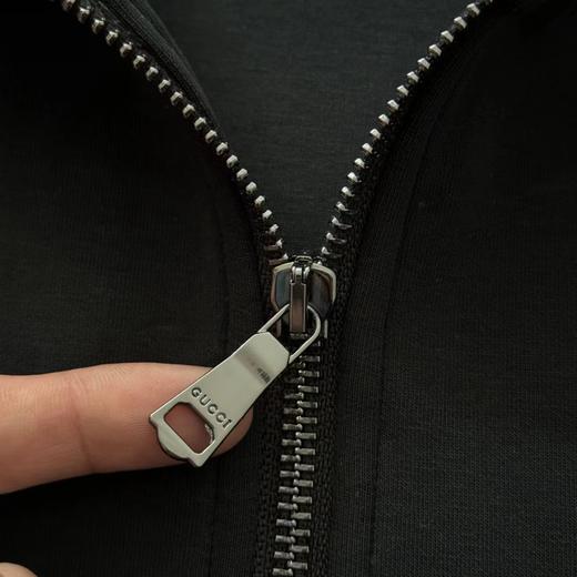 D121482新款半拉链立领款字母绣花休闲卫衣男款 商品图5