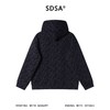 SDSA男士秋冬新款痞帅男装时尚宽松撞色提花拉链连帽卫衣时尚外套 商品缩略图4