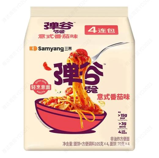 三养弹谷意面意式番茄味105g*4袋 商品图0