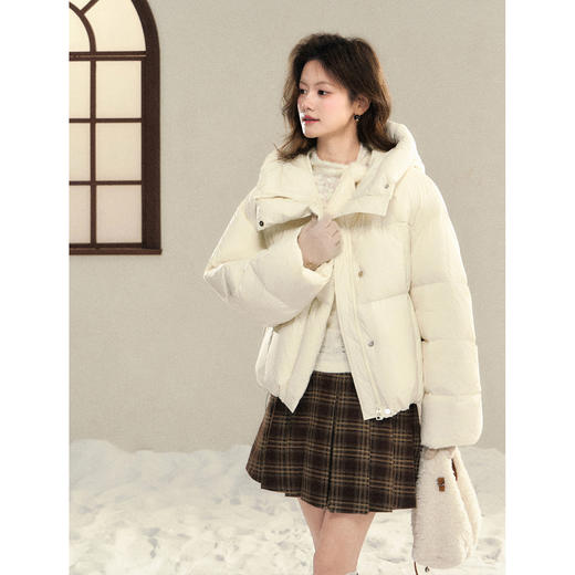 鹿向南【1217/20:00新品前1小时7折限量100件】杏色羽绒服 商品图3