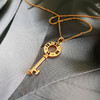 【95新】Tiffany & Co.蒂芙尼18K玫瑰金罗马数字镂空四钻钥匙项链链长约40cm女士 231125AK06 商品缩略图3