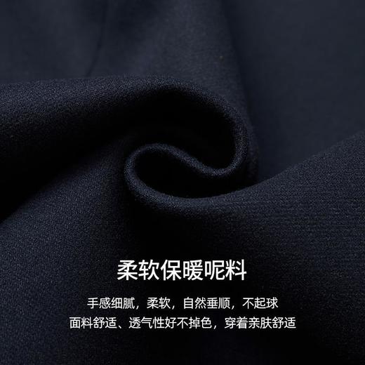 丁摩 【配腰带】毛呢半身裙女秋冬开叉直筒a字裙子AS2826 商品图3
