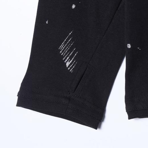 SDSA秋冬新款痞帅男装时尚泼墨印花立领长袖T恤百搭时尚打底衫 商品图3