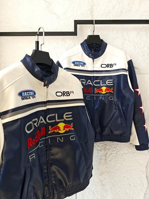 D121435美式休闲联名立领拉链皮衣外套男女同款 商品图3