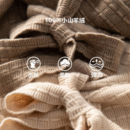 100%Baby小山羊绒~连帽加厚针织大外套中长款开衫BABY25160 商品图1