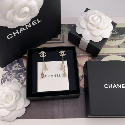 香奈儿  长短流苏水滴星星耳钉(XJ) 商品图0