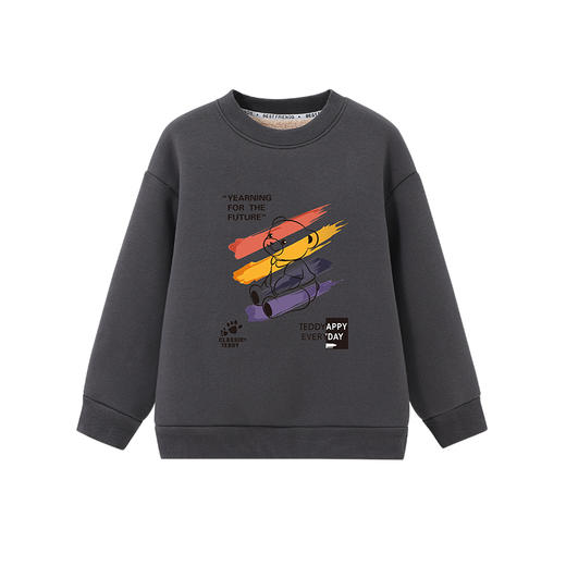 【清仓捡漏】【羊羔绒】【90-160】【精典泰迪】男女童冬款保暖加绒卫衣 商品图5