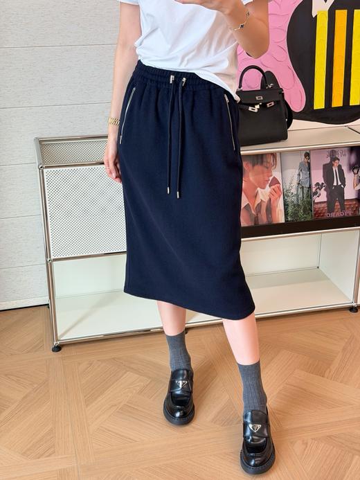 普拉达 羊毛中长休闲半裙(KX*MM) 商品图4