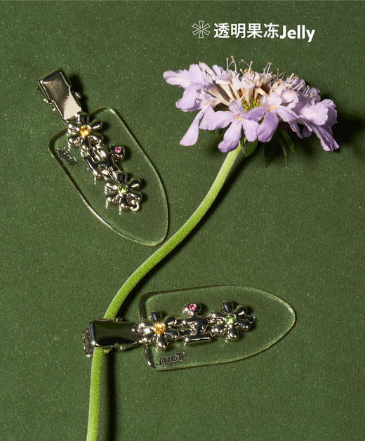 韩国正品Tagi.金属小花刘海夹发夹2个 商品图1