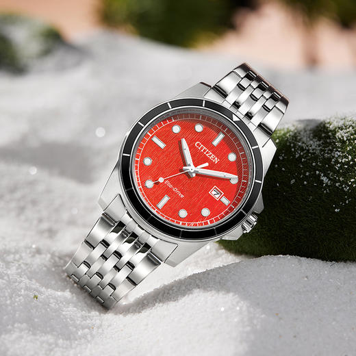 西铁城/CITIZEN光动能复古潮流钢带男表AW1819-56X 商品图6