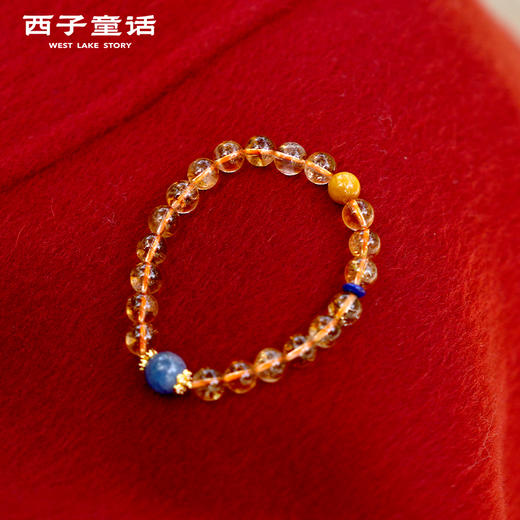 【预售3-5天】灵隐文创 桃花盈袖天然水晶手串高能量女士手链招桃花招米 商品图3