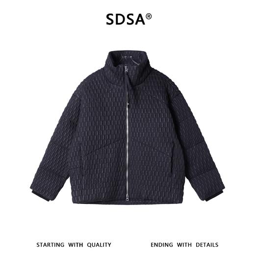 26100SDSA男士秋冬新款痞帅男装简约时尚提花立领羽绒服外套百搭宽松 商品图0