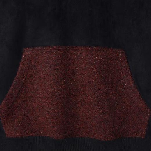 SDSA男士秋冬新款痞帅男装韩版拼接撞色针织连帽卫衣宽松舒适上衣 商品图2