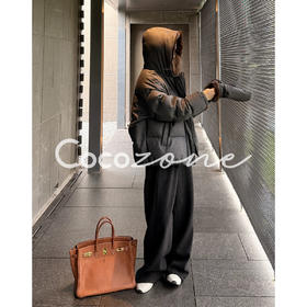 COCO ZONE 刘 一一“水貂鹅”90白鹅绒羊毛混纺水貂鹅绒服CD2A3219