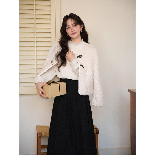 鹿向南【1217/20:00新品前1小时7折限量100件】设计感杏色衬衫 商品图3