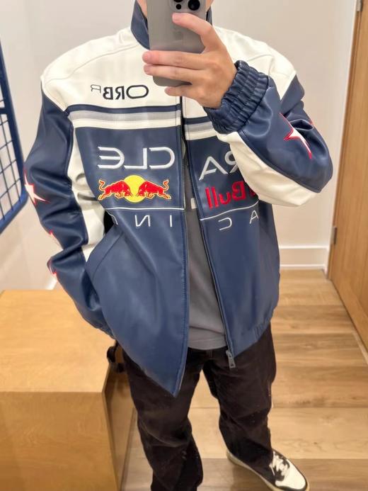 D121435美式休闲联名立领拉链皮衣外套男女同款 商品图6