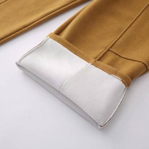 D121467冬季加绒加厚显瘦阔腿裤奶奶裤女复古宽松百搭休闲裤南瓜裤 商品图6