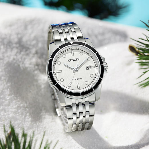 西铁城/CITIZEN光动能复古潮流钢带男表AW1819-56A 商品图7