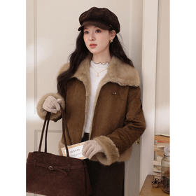 鹿向南【1212/20:00新品】深咖色短外套