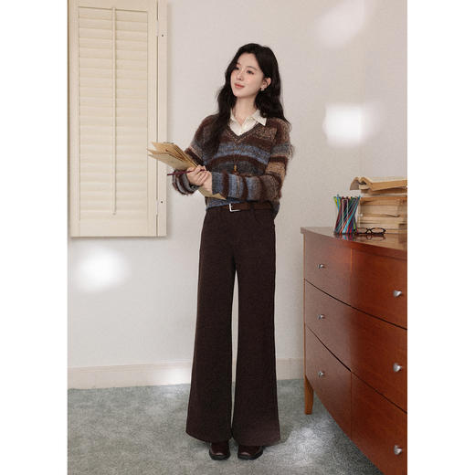 鹿向南【1217/20:00新品前1小时7折限量100件】咖色毛衣 商品图4