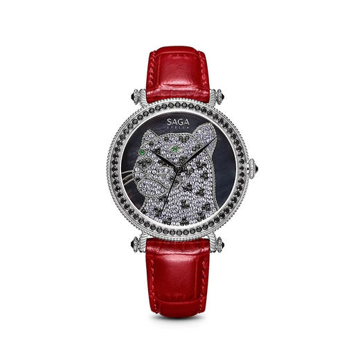 SAGA世家手表女款钻豹轻奢时尚高级钻豹腕表送礼女士腕表礼物 商品图5