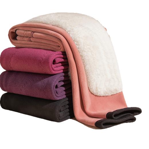 雀说 秋冬加厚护膝保暖裤宽松打底裤内穿一体绒裤W35-21 商品图4